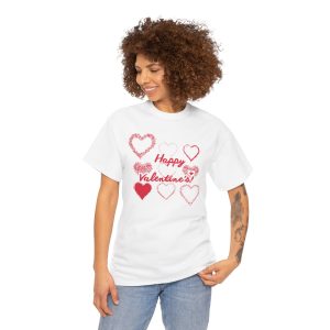 Valentine’s Day Tee — “Happy Valentine’s” Heart Design (Unisex)