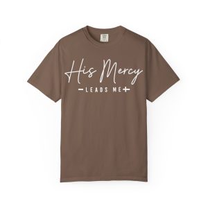 his mercy leads me christian t shirt — inspirational faith tee