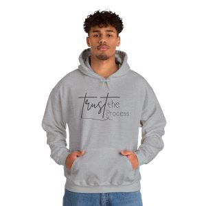 trust the process hoodie — minimal inspirational script sweatshirt