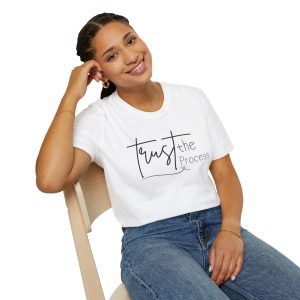 trust the process inspirational t shirt — minimal motivational graphic tee
